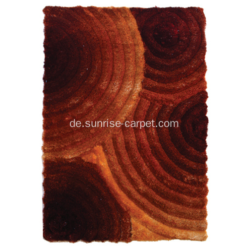 Polyester Rot & Orange Farbe 3D Teppich